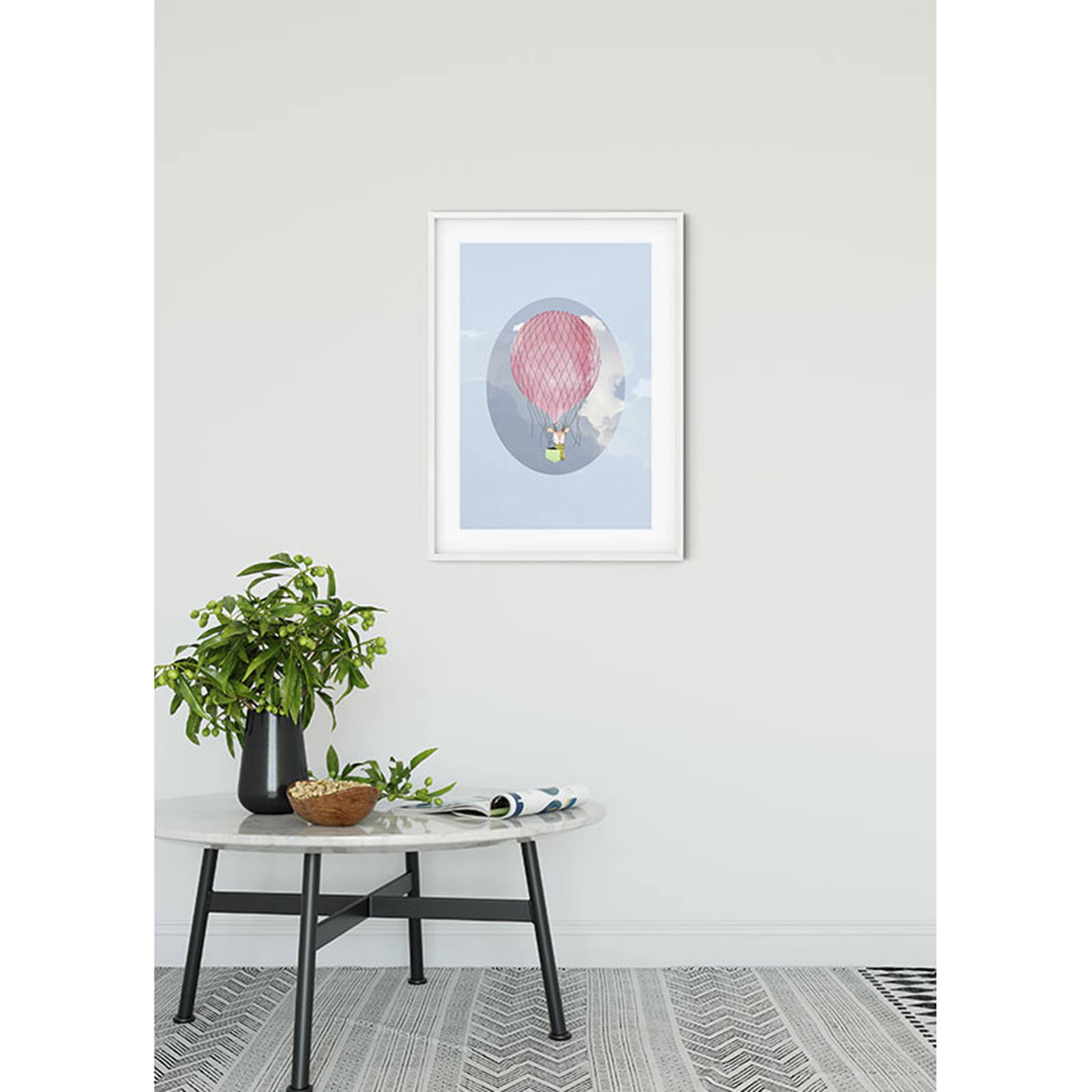 Wandbild HAPPY BALLOON BLUE - 50x70 cm