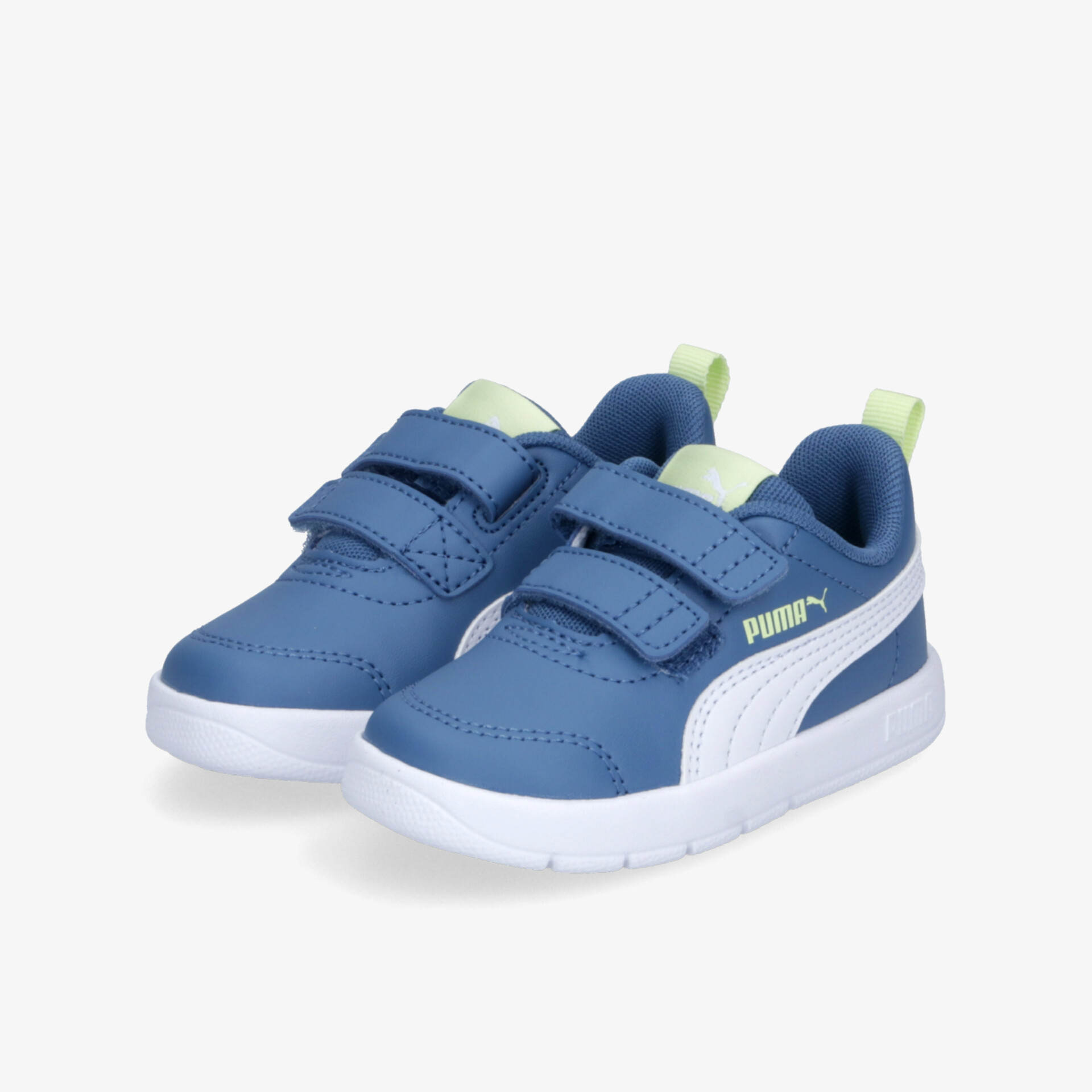 PUMA Courtflex V3 Kinder Sneaker Low blau