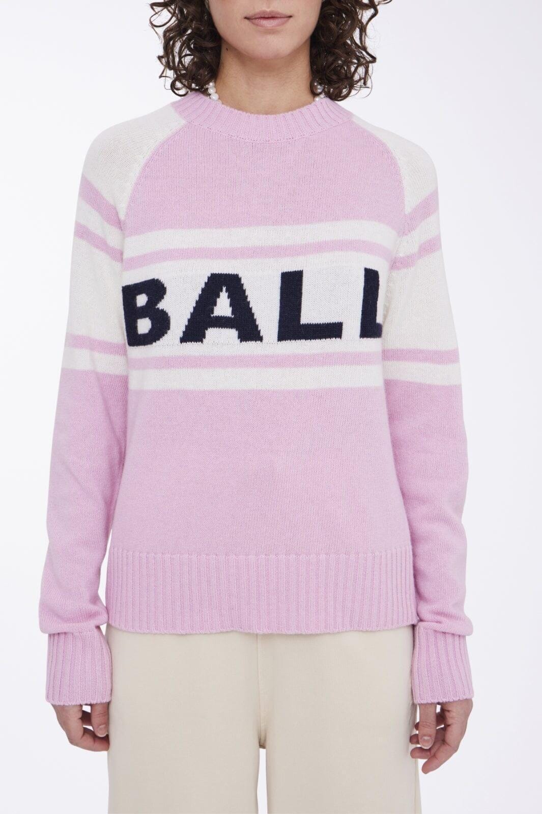 Ball Baeverest Logo Knit 1621261 azalea pink melange