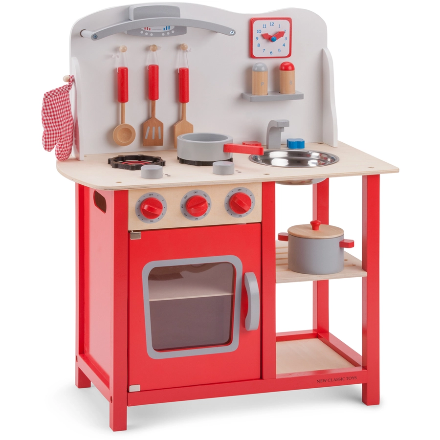 New Classic Toys Spielküche Bon Appetit rot