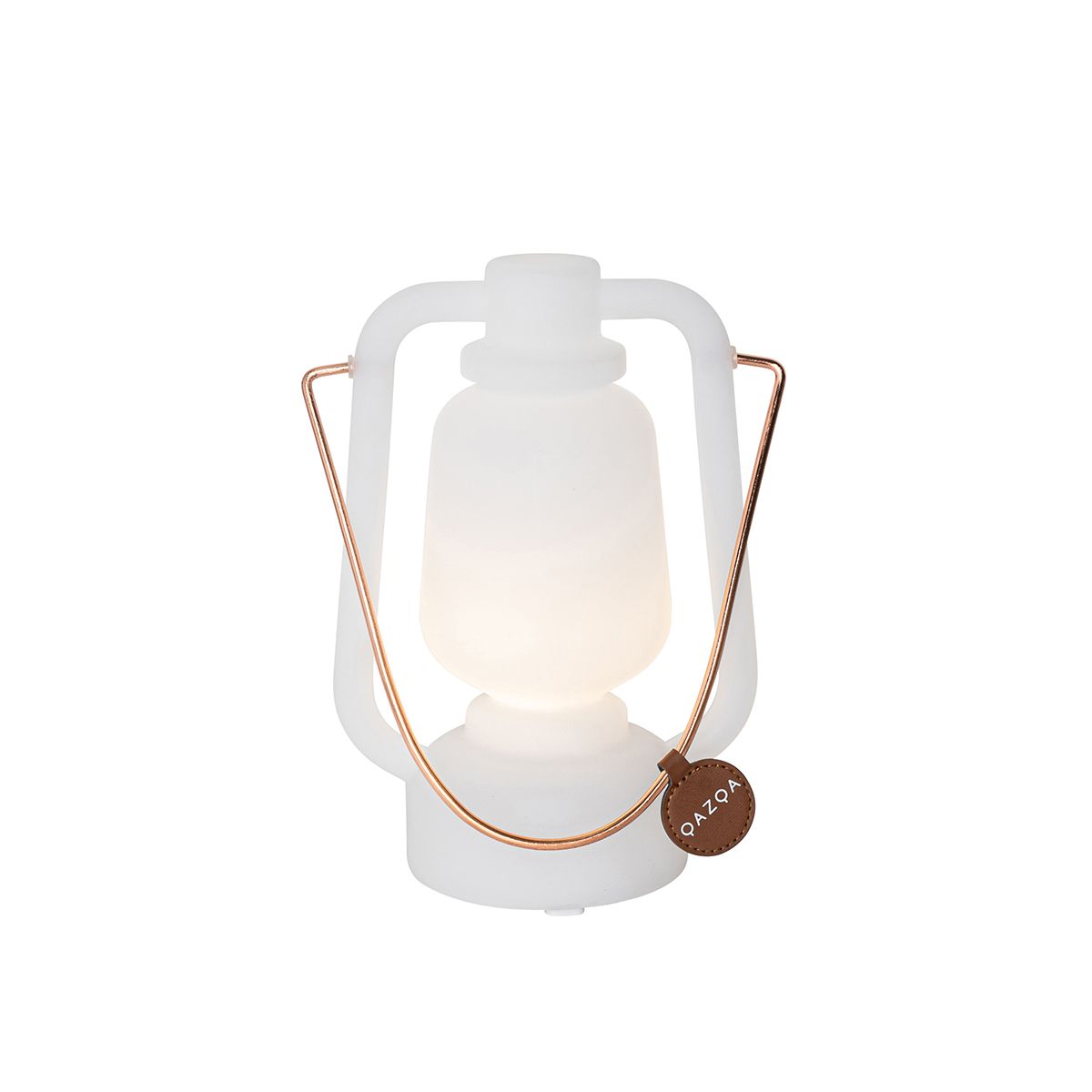 Tafellamp wit oplaadbaar 22 cm IP44 - Storm Mini