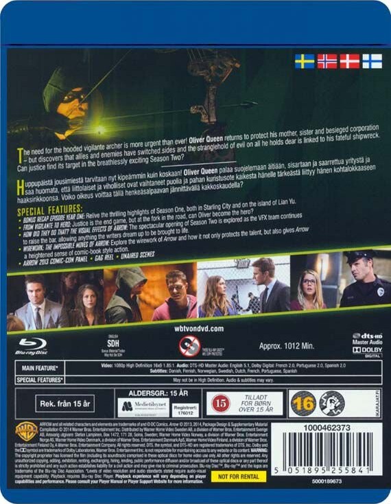 Arrow - Sæson 2 - Blu-Ray