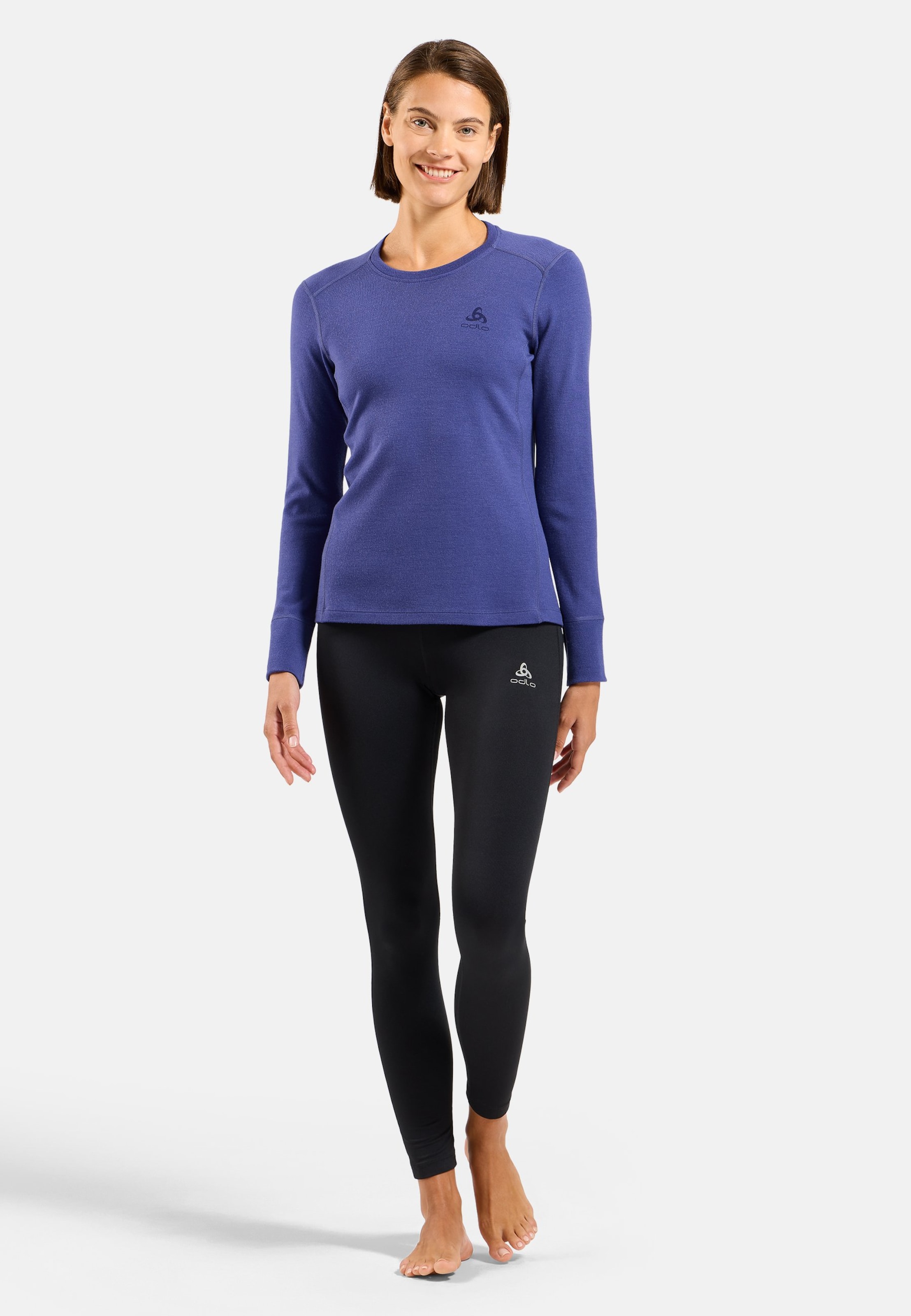 Natural Merino 260 Base Layer Langarmshirt in Skipper Blue