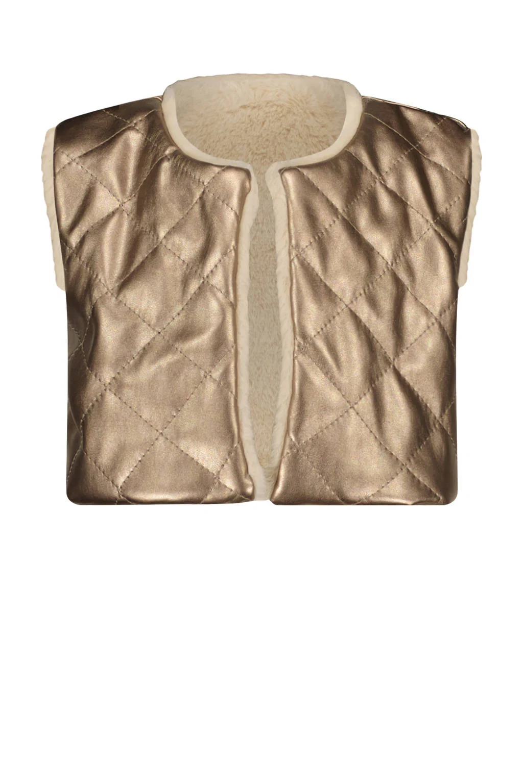 Le Chic reversible gilet EMOBLA ivoor/goud