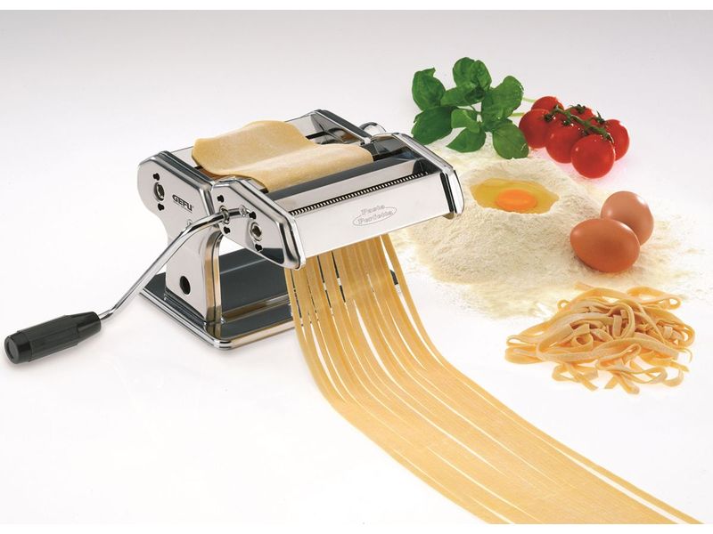 GEFU Pastamaschine Pasta Perfetta Silber Pastamaschine für hausgemachte Teigwaren