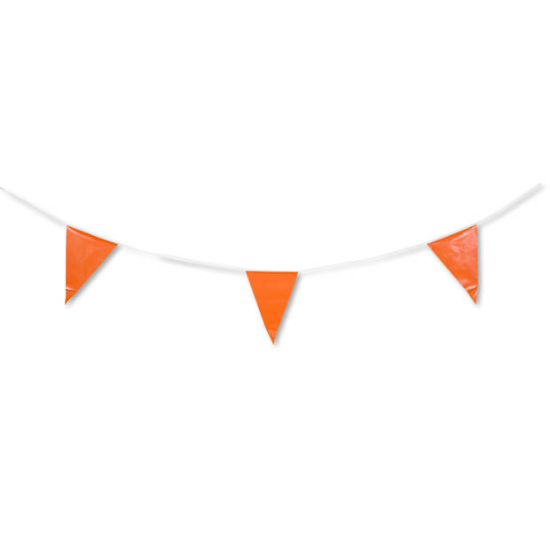 Blokker Oranje Vlaggenlijn 15 Stuks - 10 meter