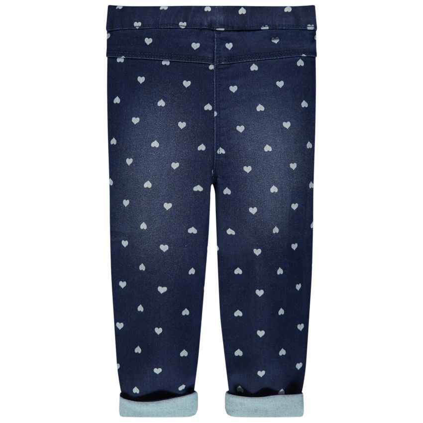 Jegging effet used coupe slim - Bleu