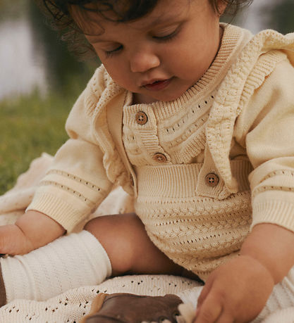 Lil' Atelier Bloomers m. Träger - NbfHope - Strick - Sea Mist