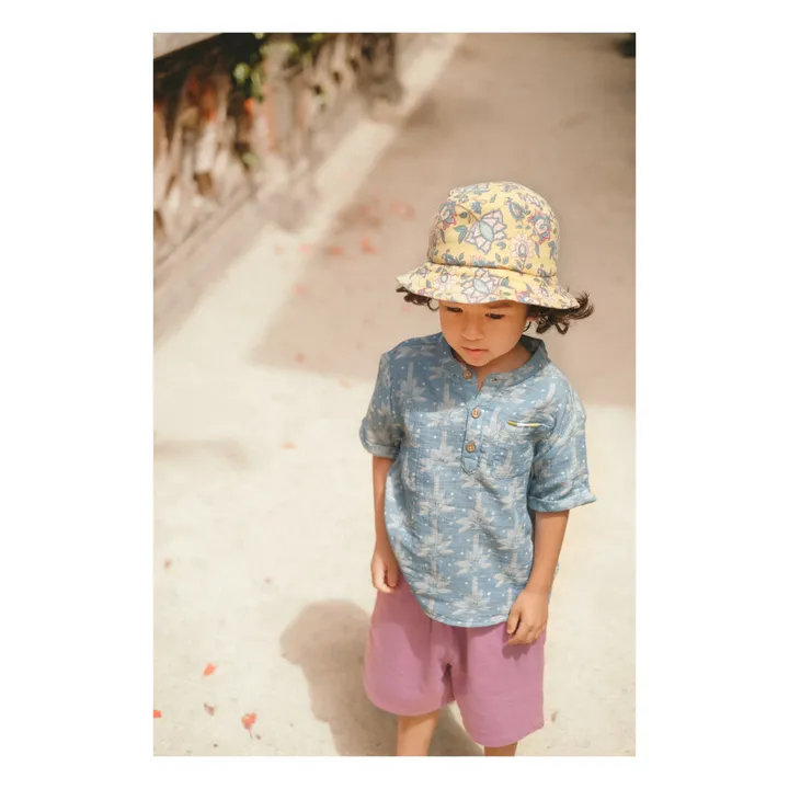 Louise Misha Chapeau Fleuri Afid | Jaune moutarde