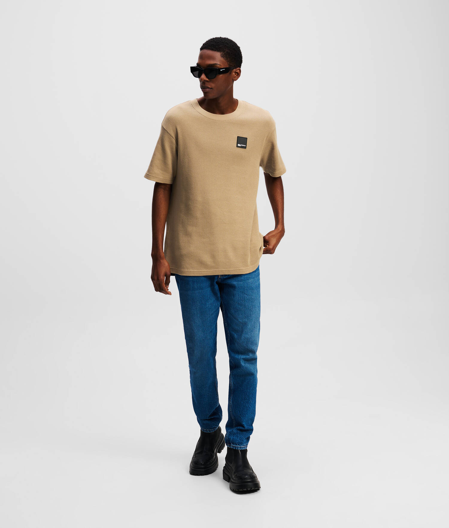 T-SHIRT À TEXTURE GAUFRÉE