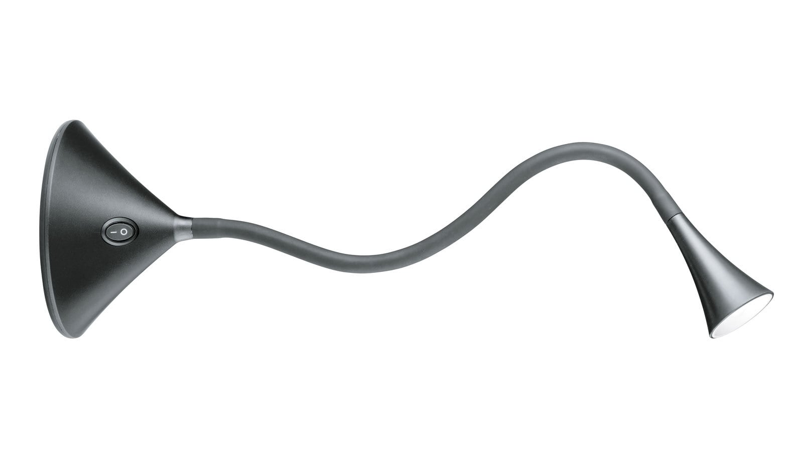 LED Bettlampe Viper schwarz 11cm 31cm Kunststoff verstellbar