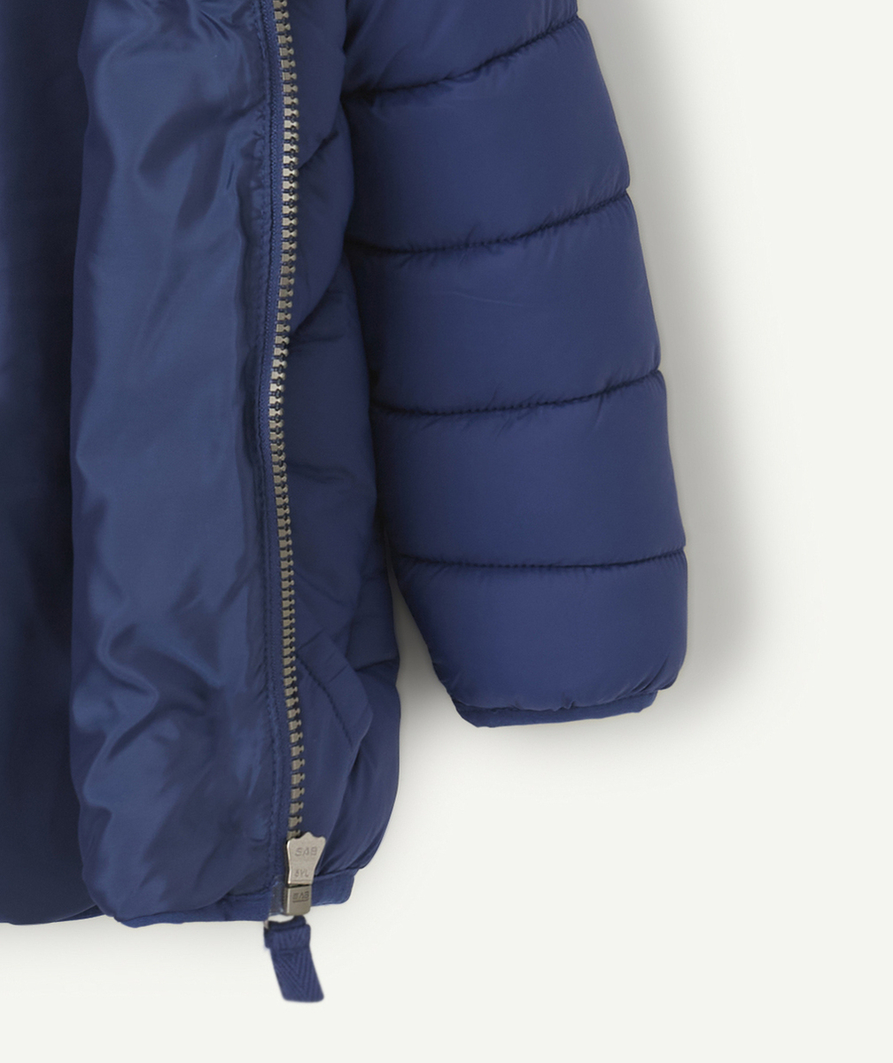 DOUDOUNE À CAPUCHE BÉBÉ GARÇON EN REMBOURRAGE RECYCLÉ BLEU