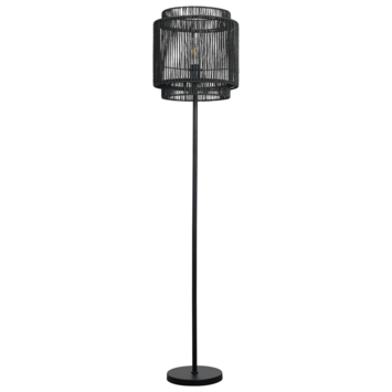 Vloerlamp James zwart 150cm x Ø35cm