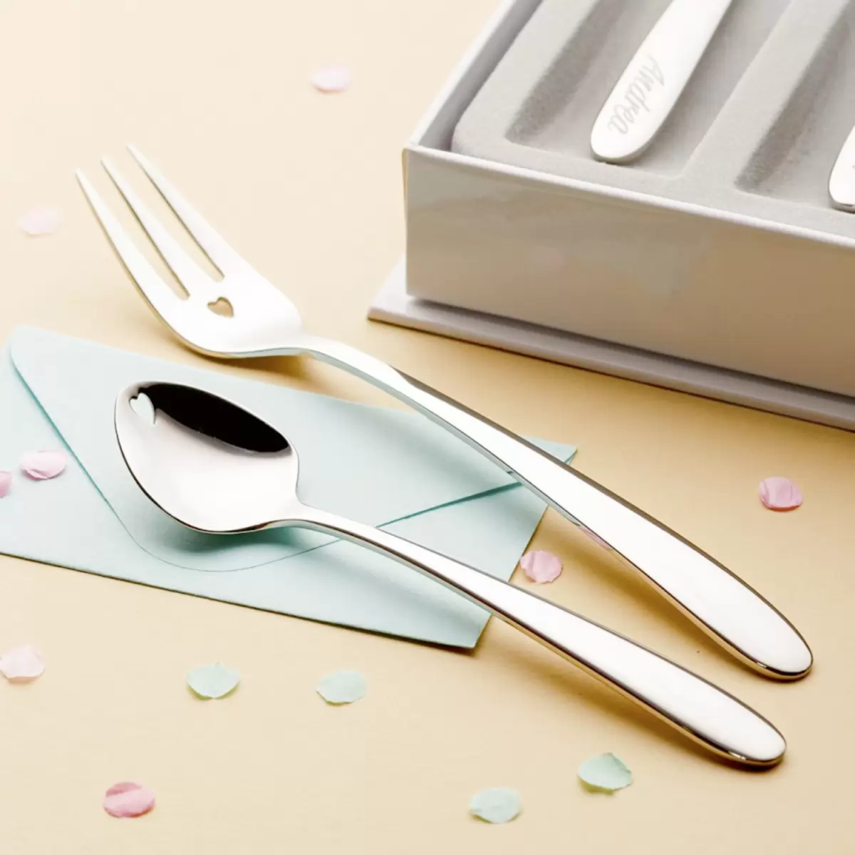 Glacelöffel Set S-Line Silber