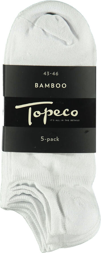 Topeco Soklet bamboo 5-pack 001 white