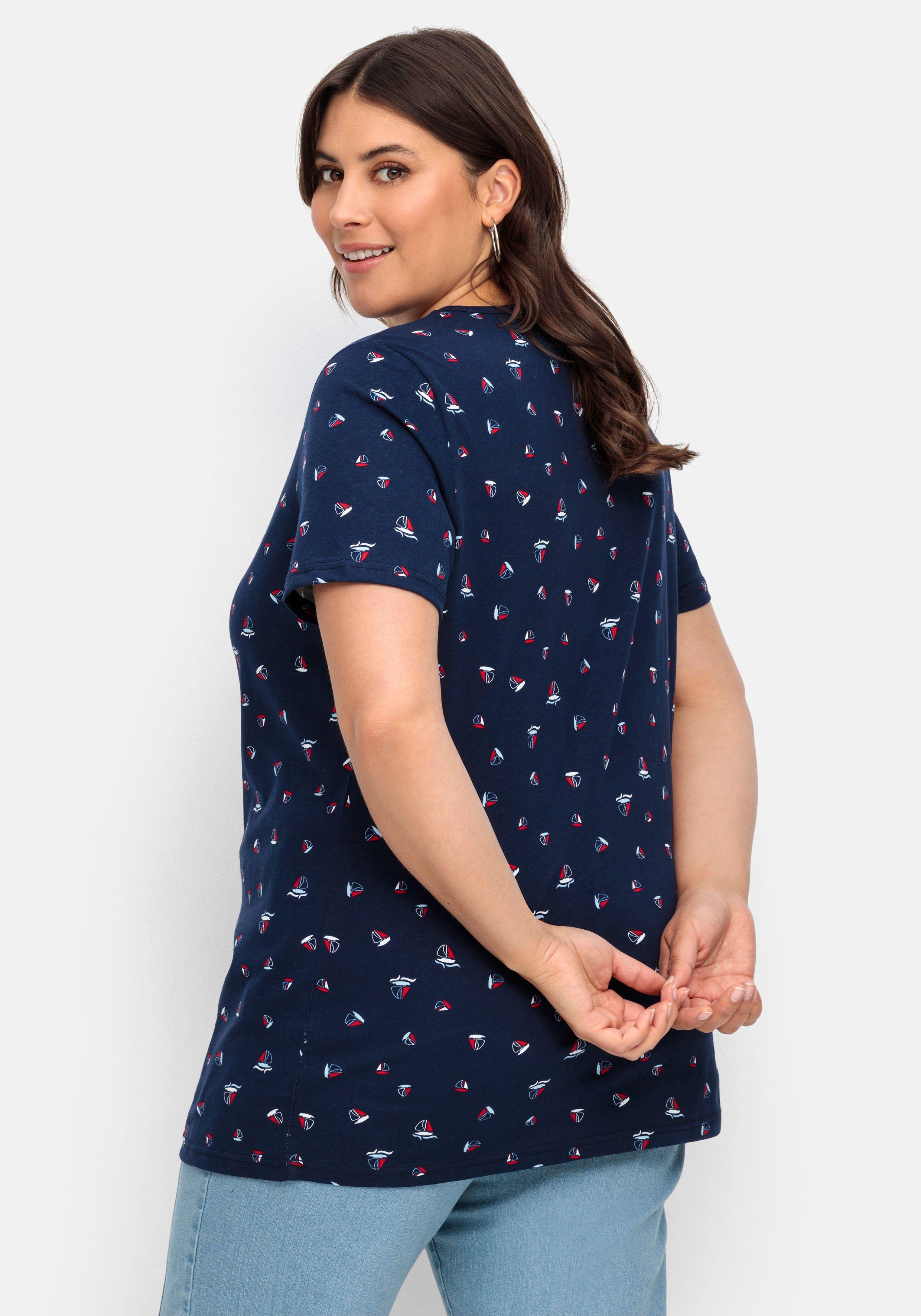 Shirt mit Minimal-Alloverprint