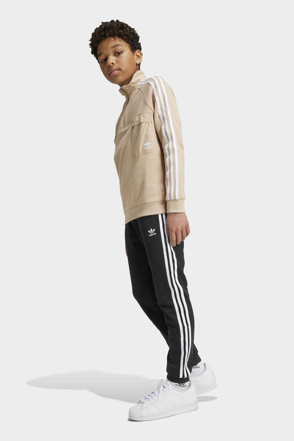 adidas joggingbroek Trefoil zwart/wit