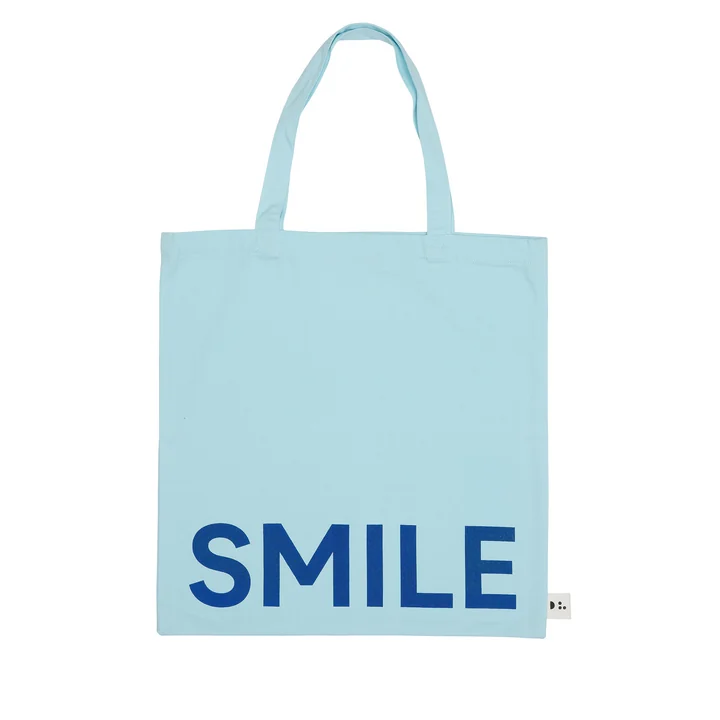Design Letters - AJ Favourite Tragetasche, Smile / ice blue