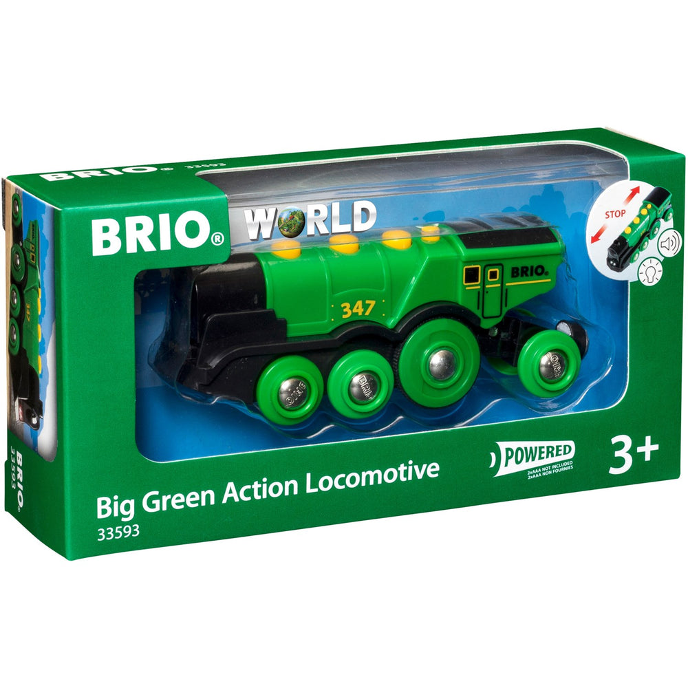 Køb BRIO® 33593 Stort, Grønt Lokomotiv, B/O