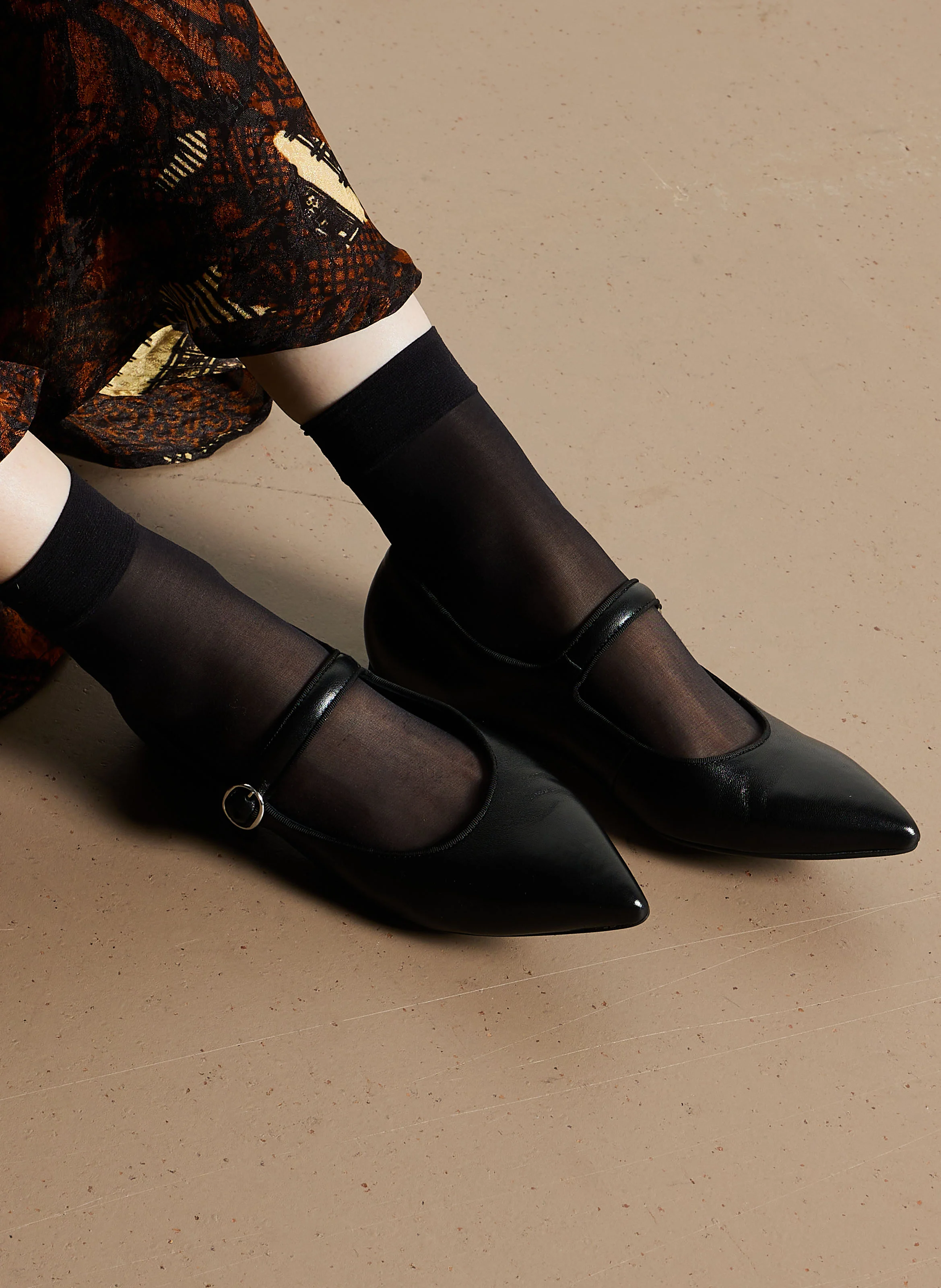 PICOTA - Ballerines en cuir | Noir