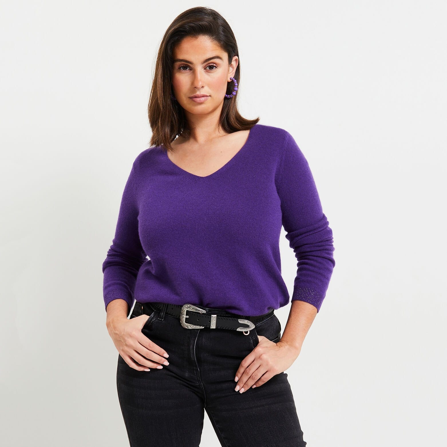 Pull laine et cachemire femme
