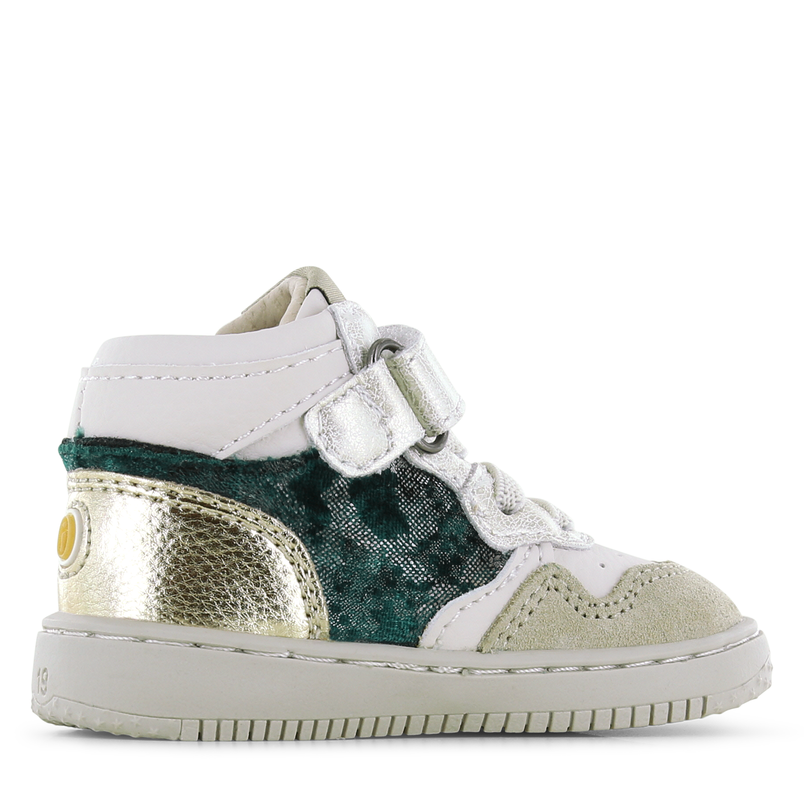 Shoesme wit sneakertje met details Microfiber leer, Suède | Sale