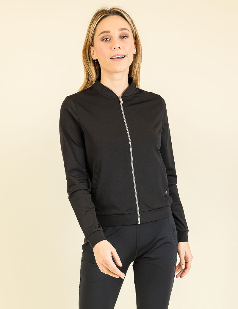 HBT BASICS ESSENTIELS | KIMY BLOUSON UNI BLOUSON FEMME NOIR/NOIR
