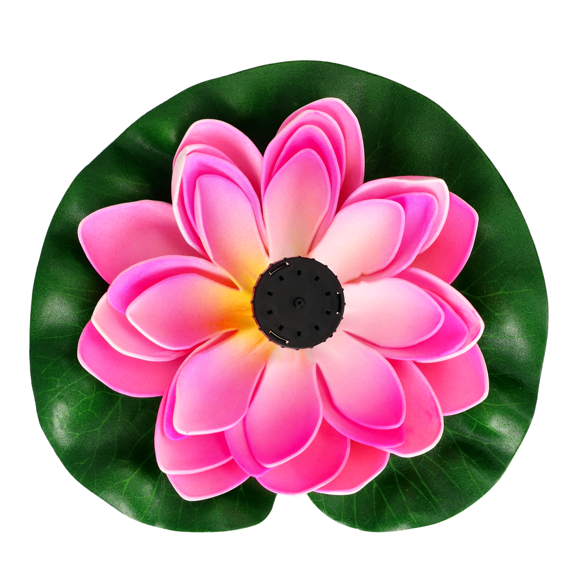 (Ø17.5cm) Schwimmende Solar Seerose Springbrunnen Deko Gartenteich Fontäne - Pink