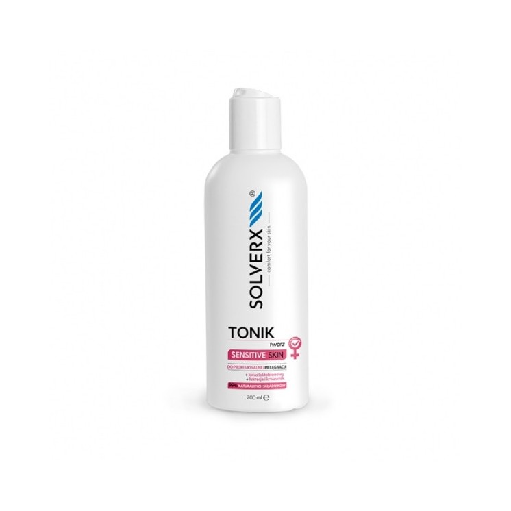 Solverx Sensitive Skin delicate Tonic die de pH van de huid in evenwicht brengt 200 ml