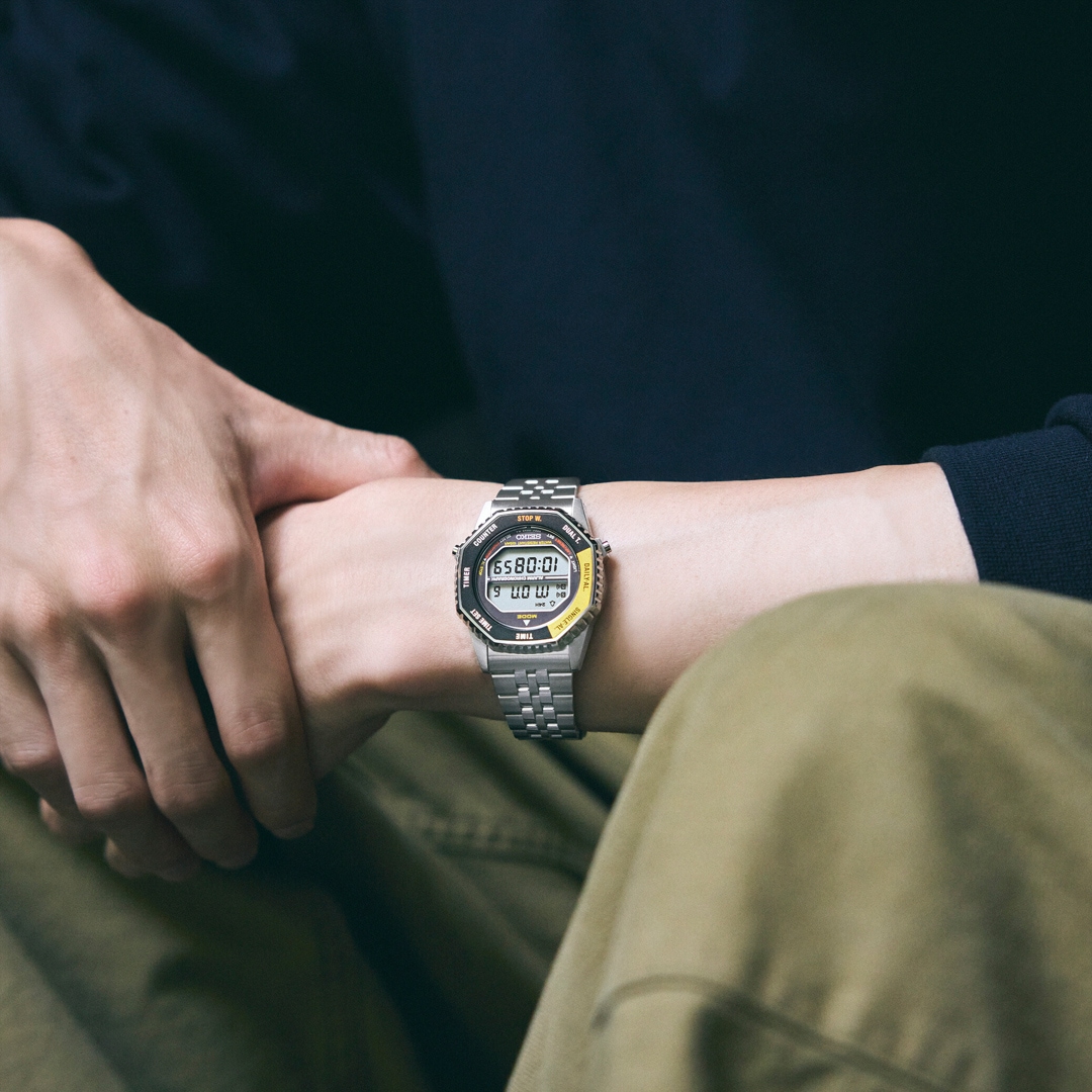 Seiko Conceptual Digital Alarm Chronograph Black & Yellow