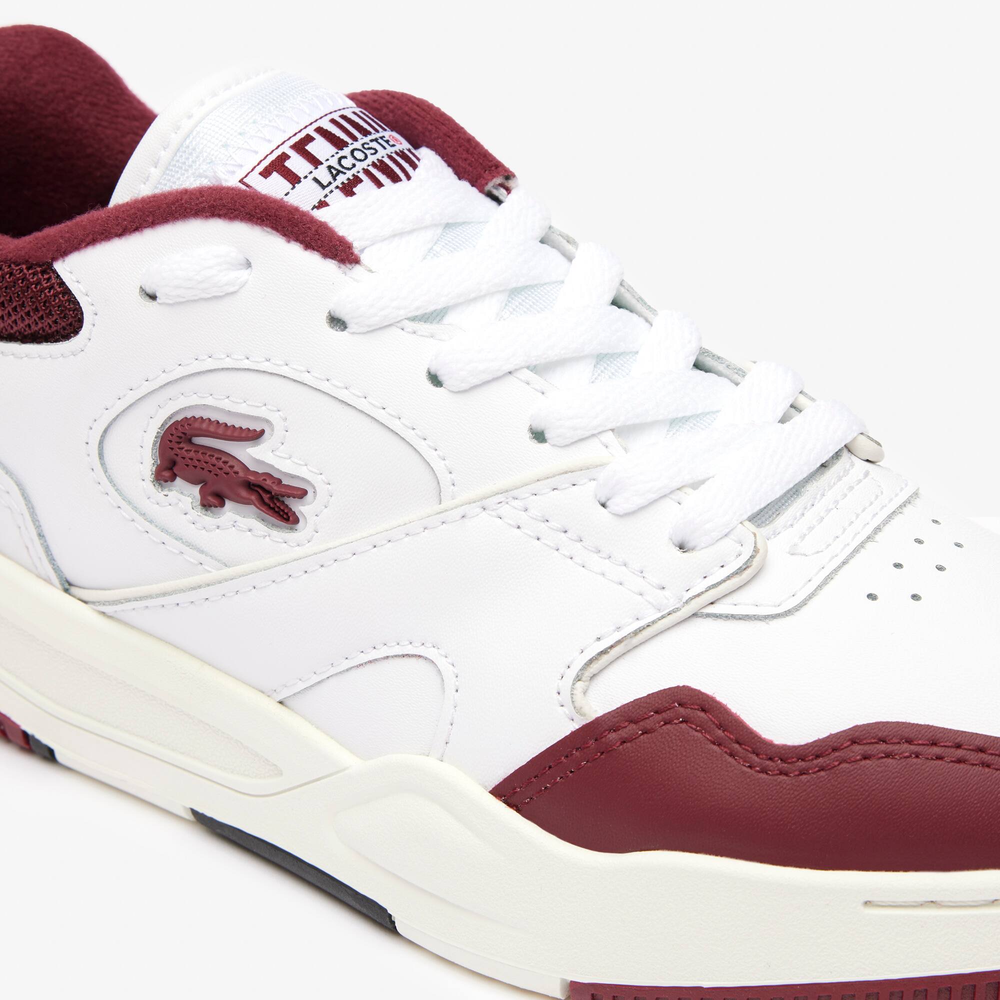 Sneakers Lineshot femme en cuir talon siglé Sneakers - Blanc - Lacoste - Femme