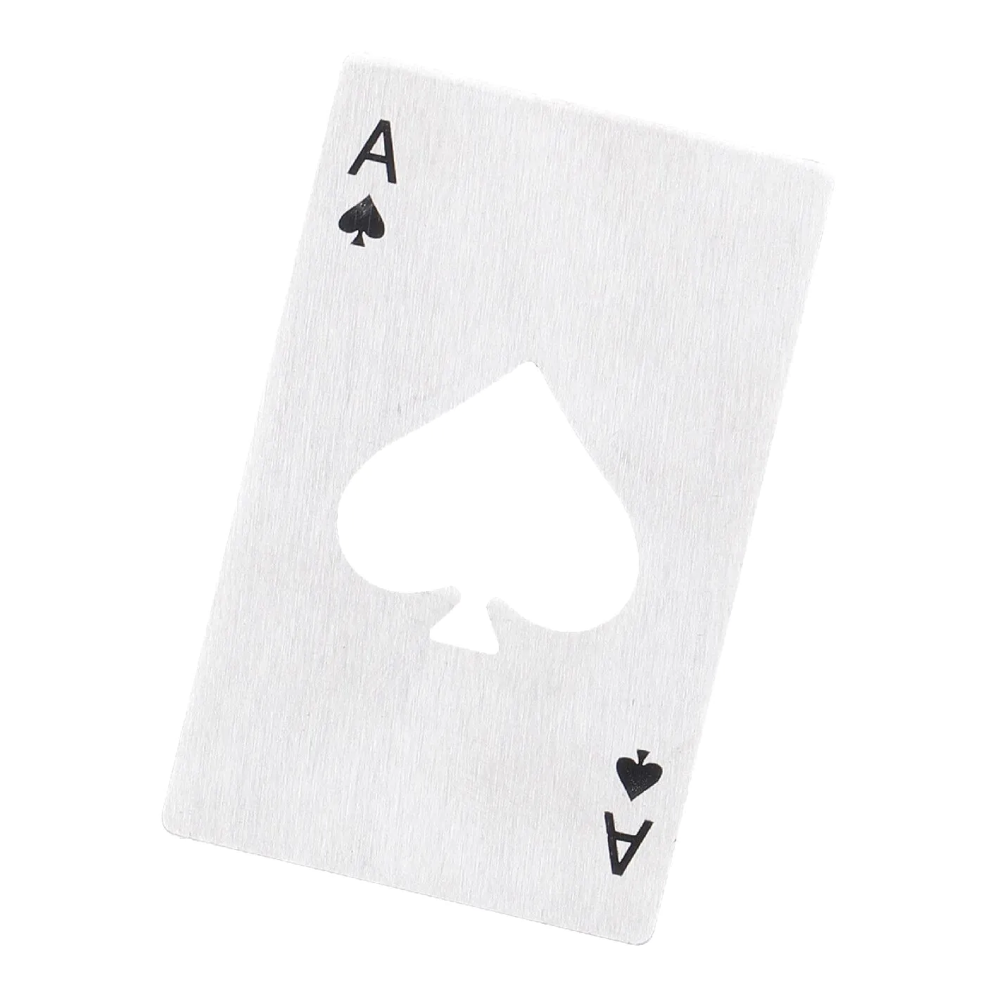 Flaschenöffner Poker, silber