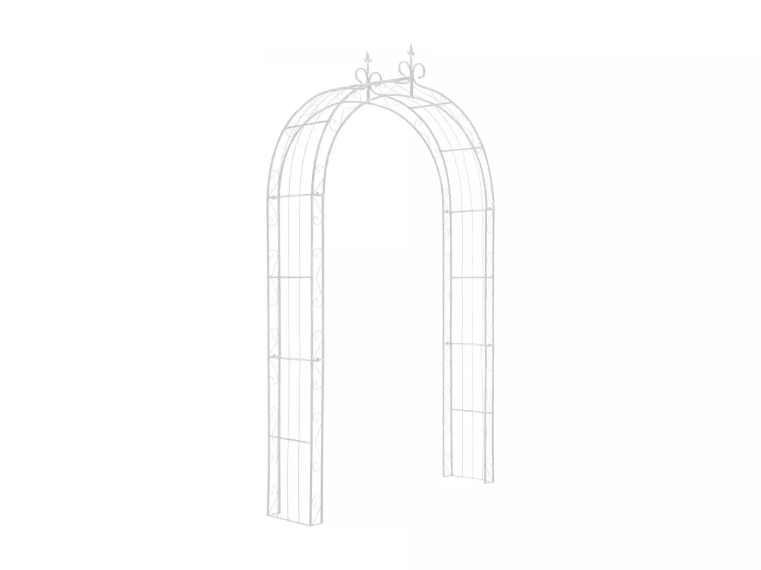 Arche à rosiers - Métal & Métal - Blanc - Sun