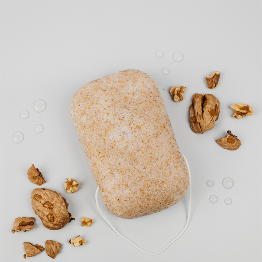 BANBU  Konjac-Körperschwamm Walnuss