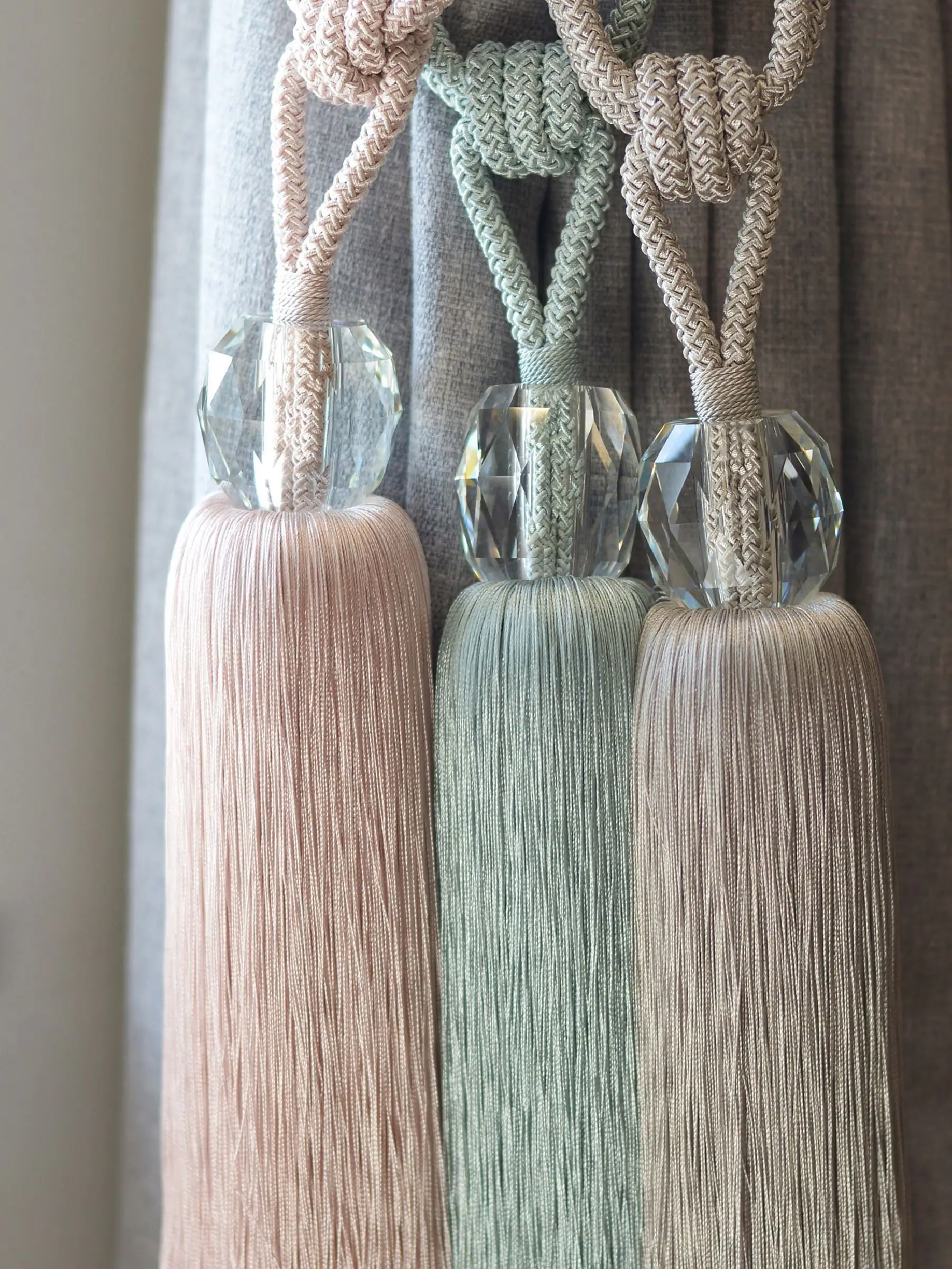 Laura Ashley Loren glazen embrasse met kwastjes