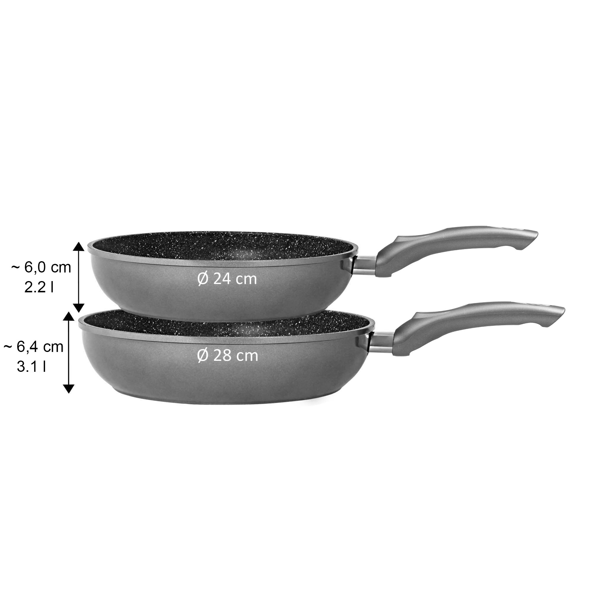 STONELINE® Gourmundo Schmorpfanne 28 cm, Made in Germany