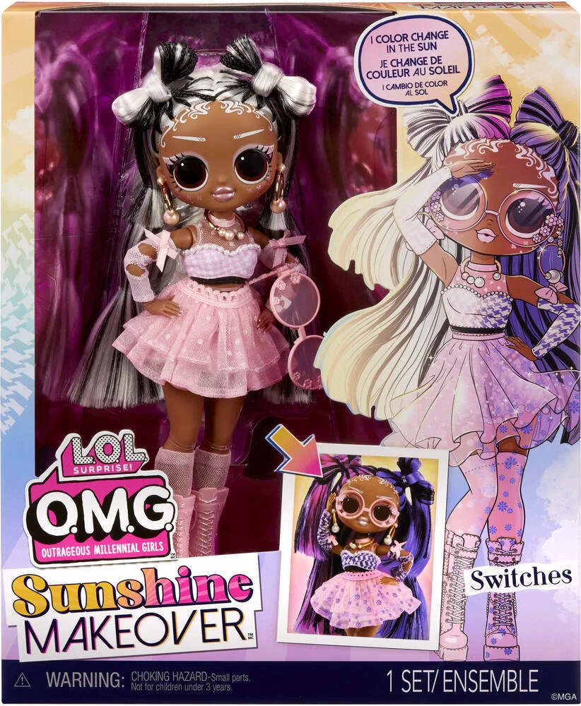LOL SURPRISE OMG - POUPEE - SUNSHINE MAKEOVER - SWITCHES