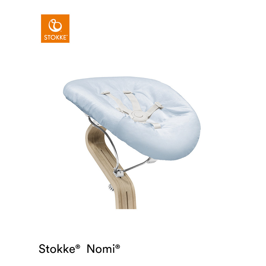 Transat Newborn Set pour chaise haute Nomi blanc/gris/bleu