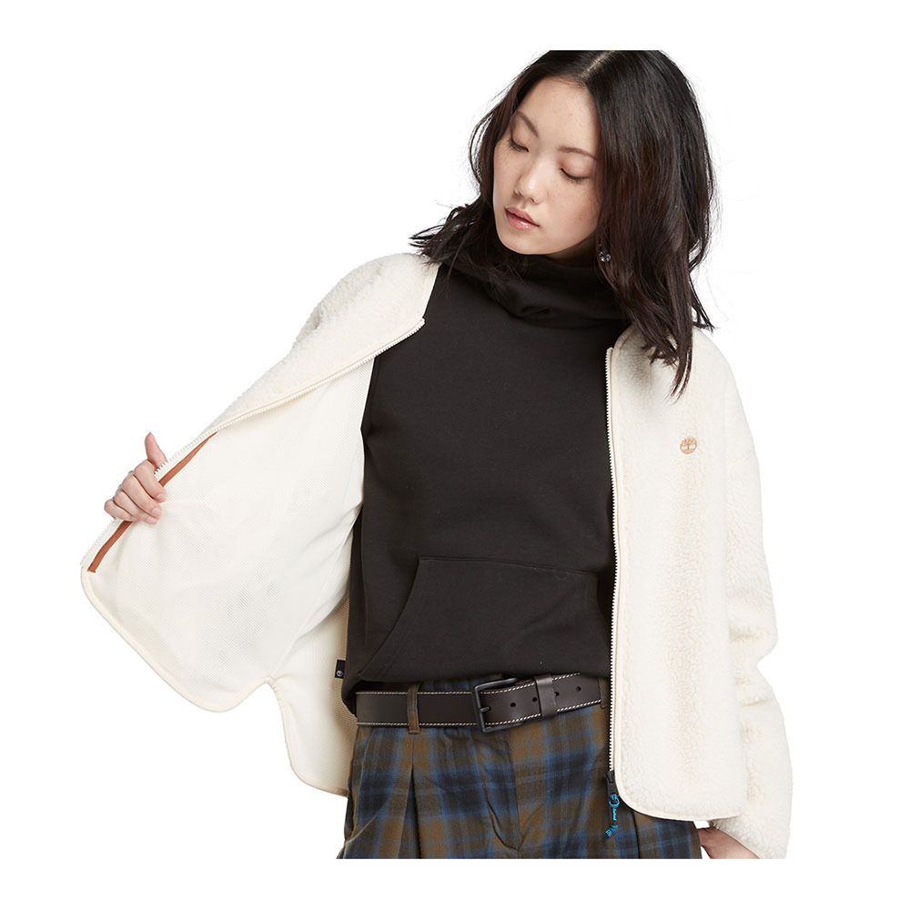 Timberland SHERPA FLEECE BOMBER - Polaire Femme smoke