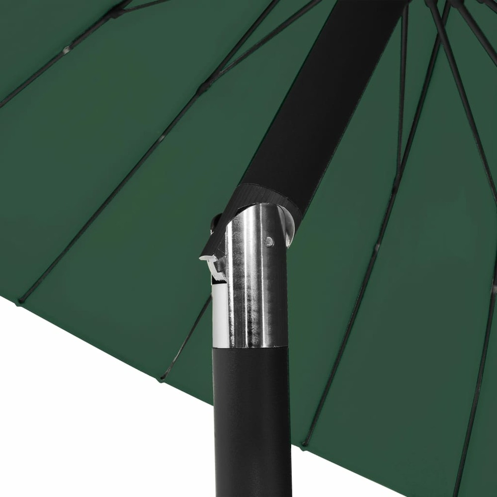 Parasol d'e x térieur avec mât en aluminium 270 cm vert