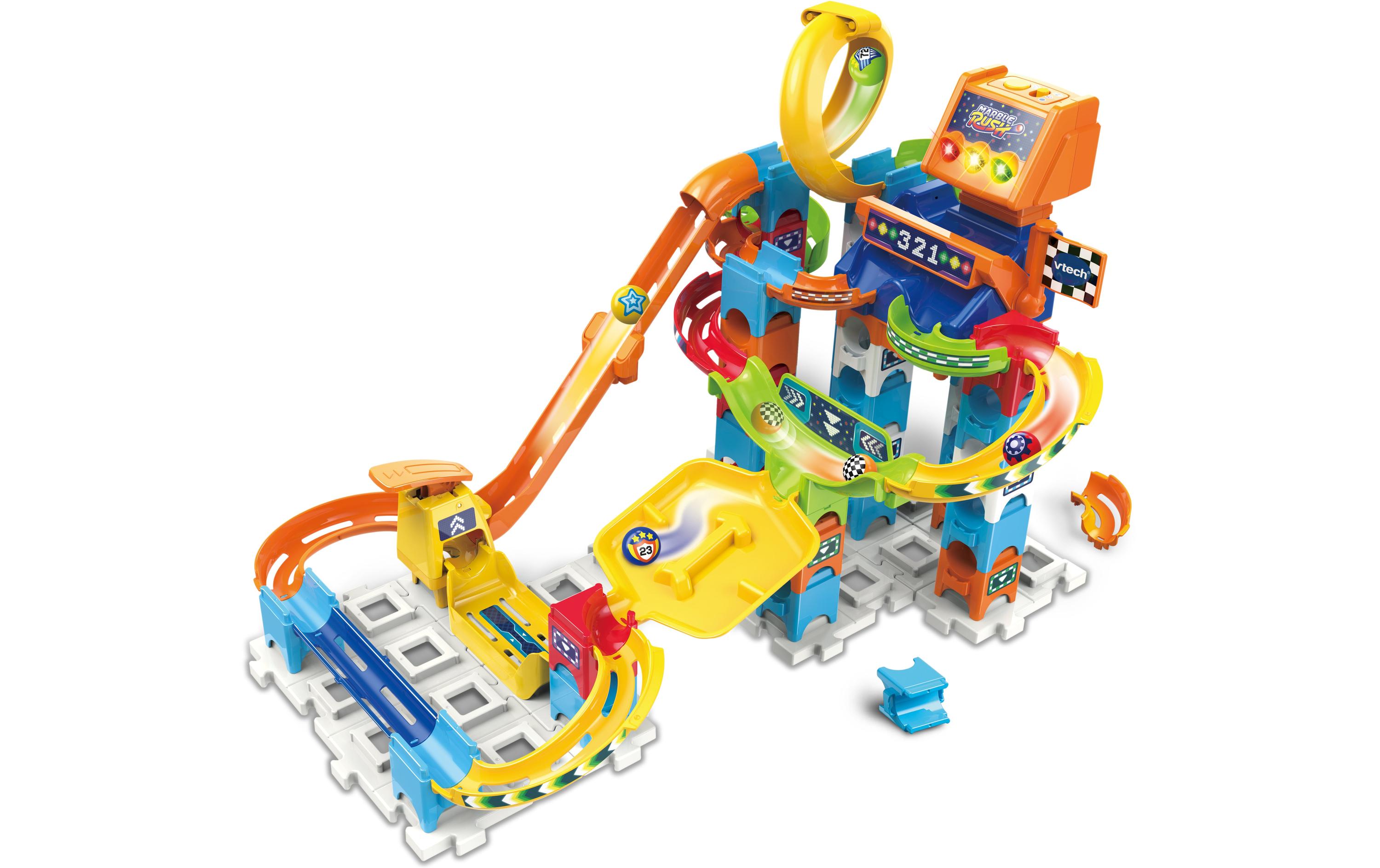 Kugelbahn Racing Set M200E -DE-Interaktives Kugelbahn-Set mit 5 bedruckten Kugeln
