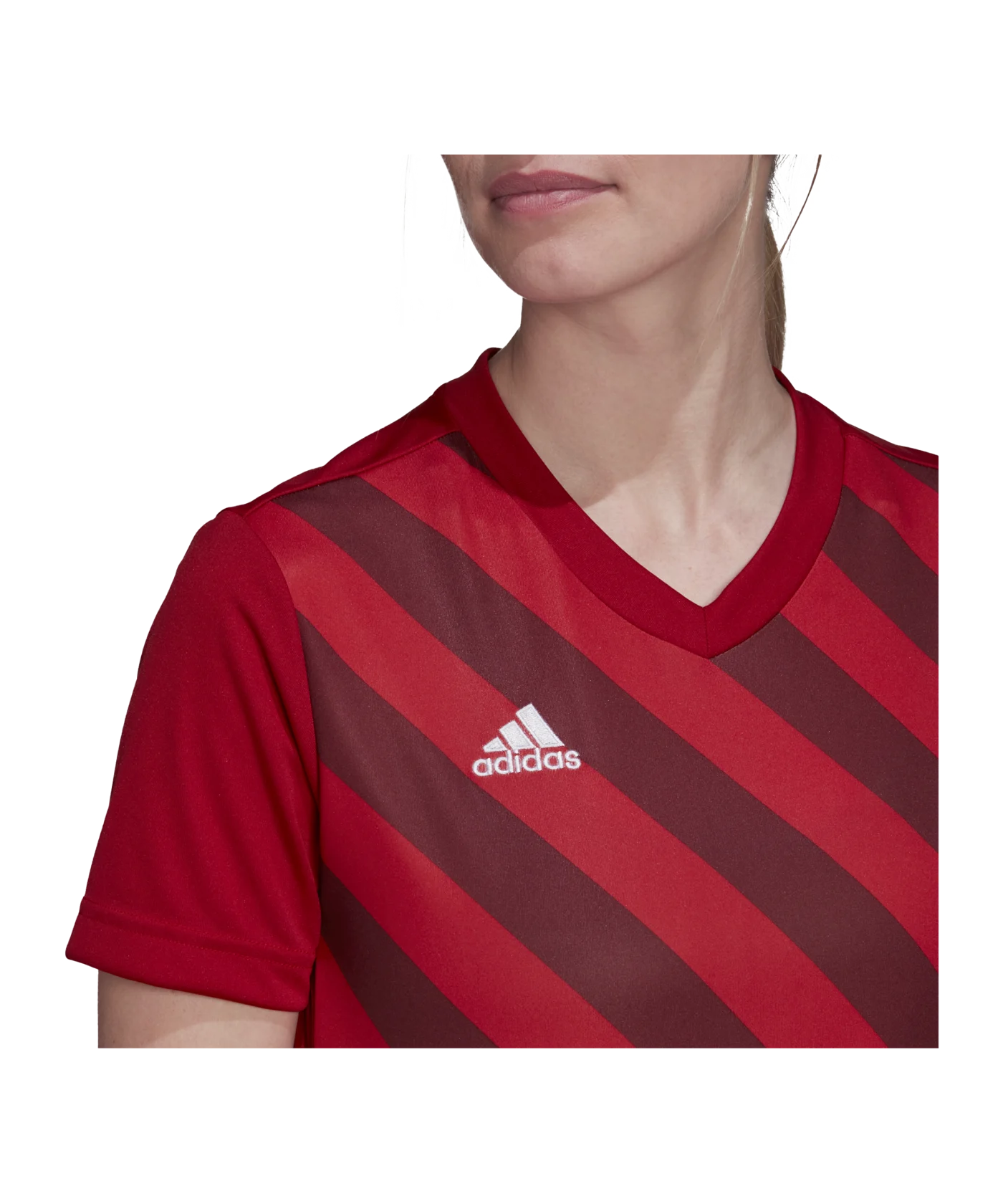 adidas Entrada 22 GFX Trikot Damen Rot Grau