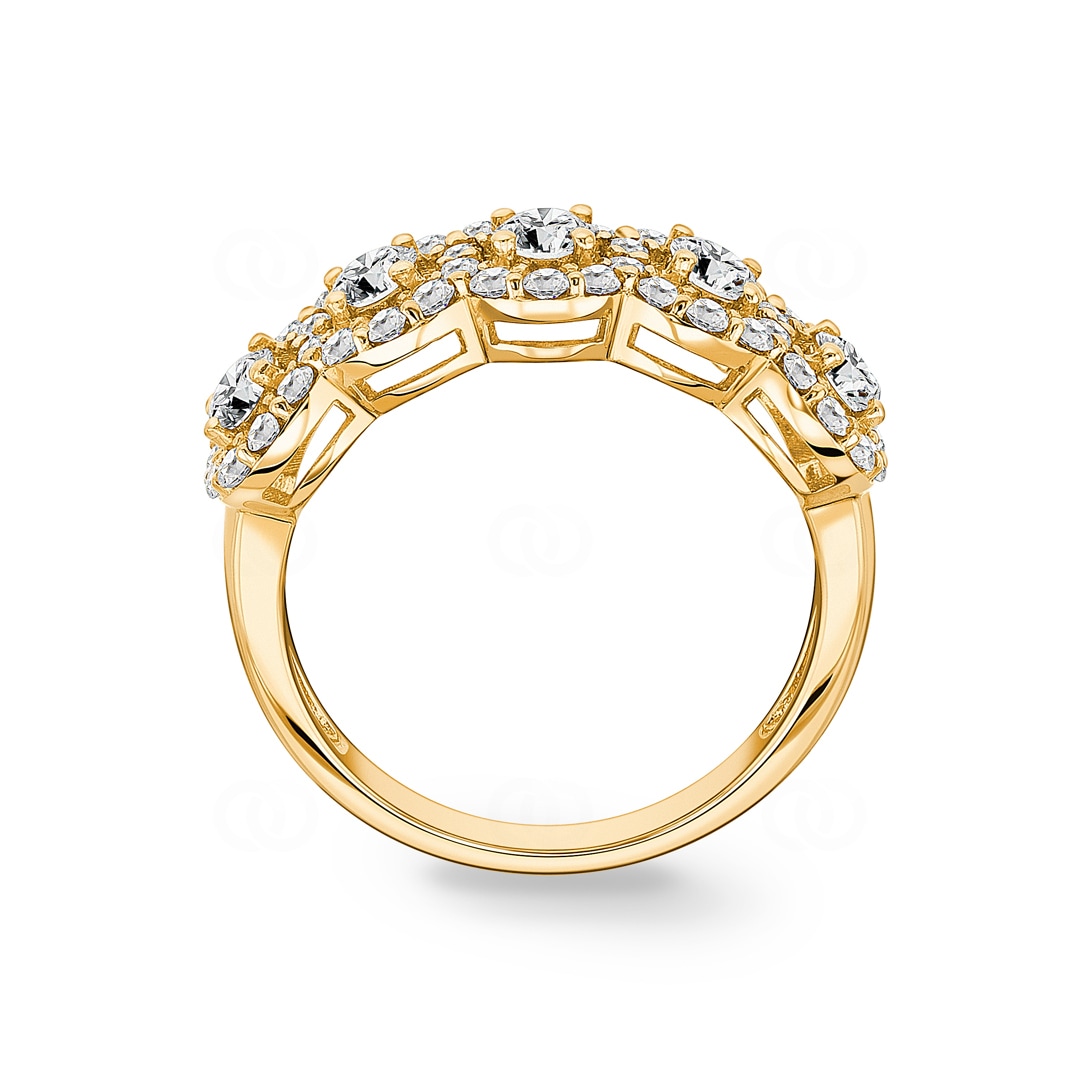 1.00 Karat Diamantring 750/18 K Gelbgold