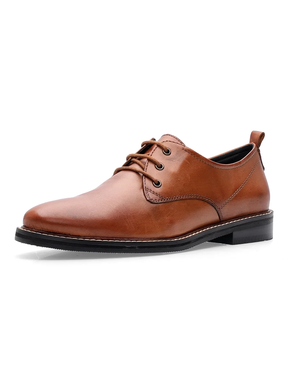 Schnürschuh Kent cognac