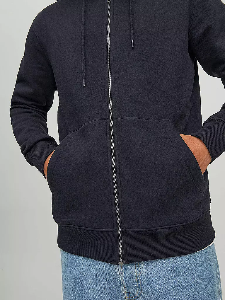 JACK & JONES Kapuzensweatjacke JJESTAR  schwarz