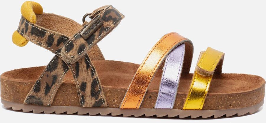 VINGINO leren sandalen bruin multi Leer Meerkleurig 25