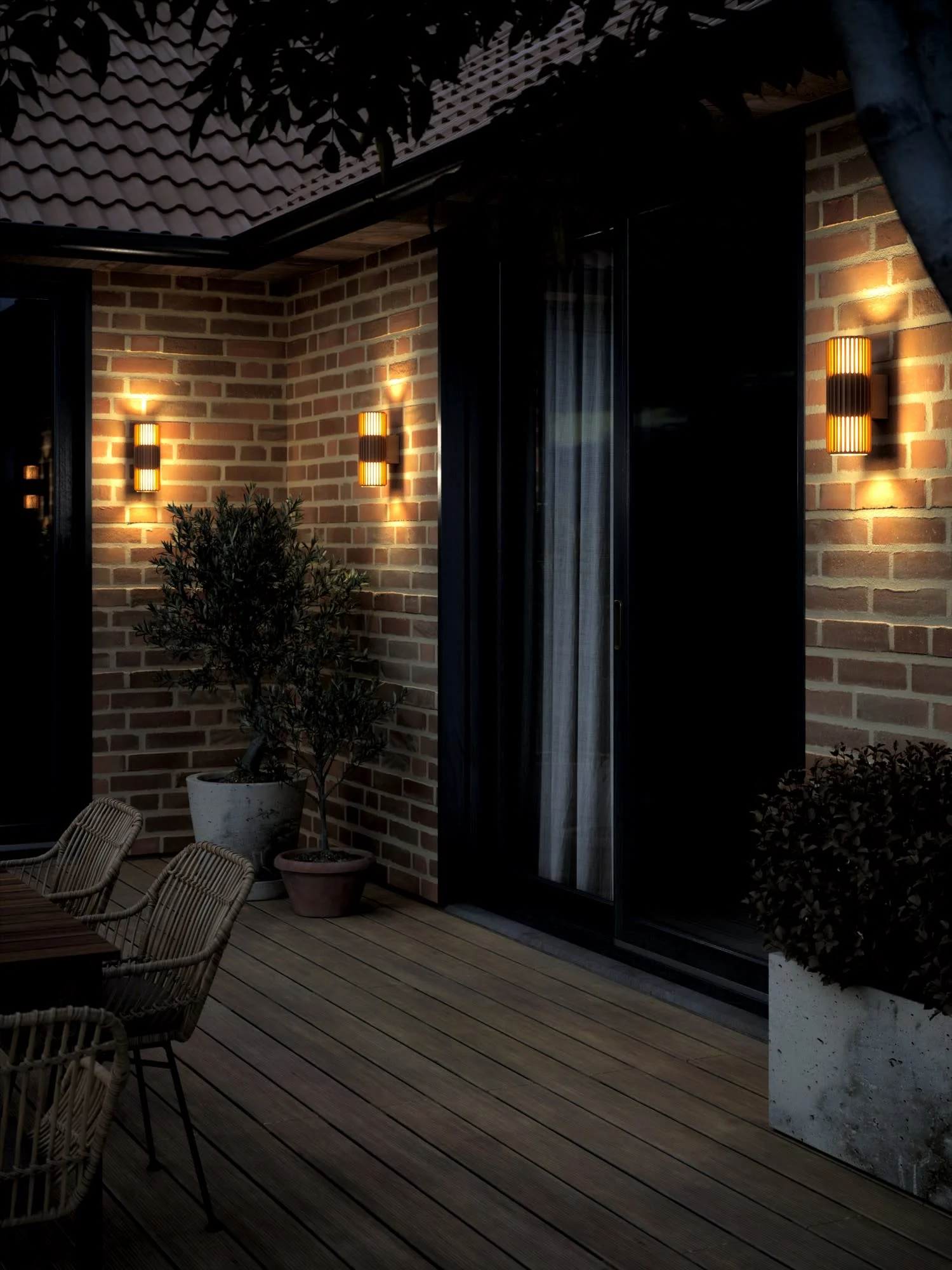 Dimbare outdoor wandlamp Aludra