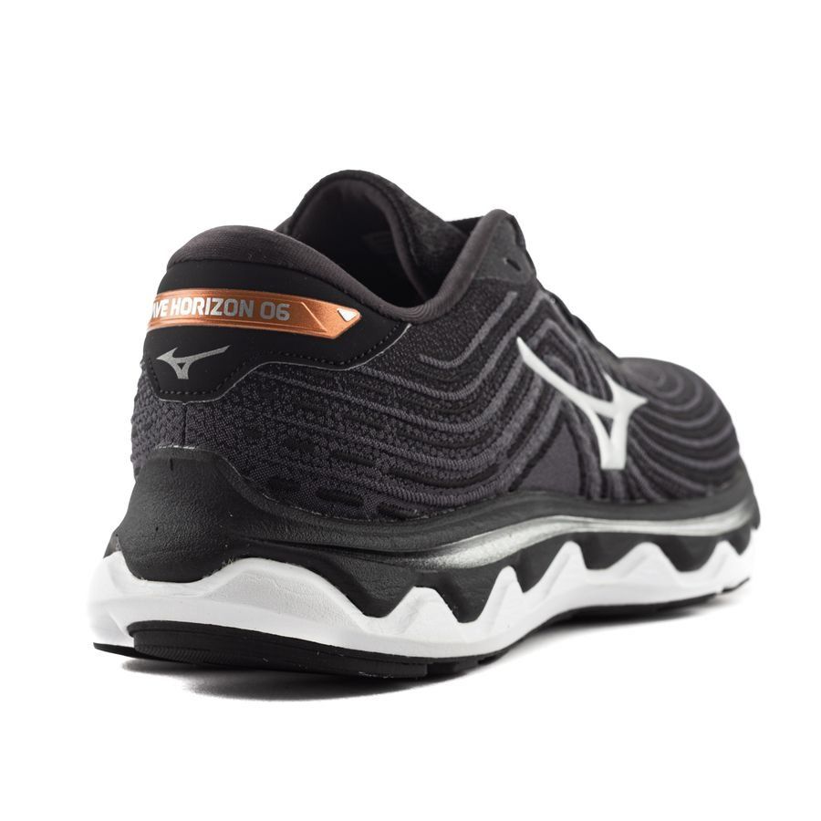 Mizuno Chaussures de Running Wave Horizon 6 - Noir/Argenté/Cuivre