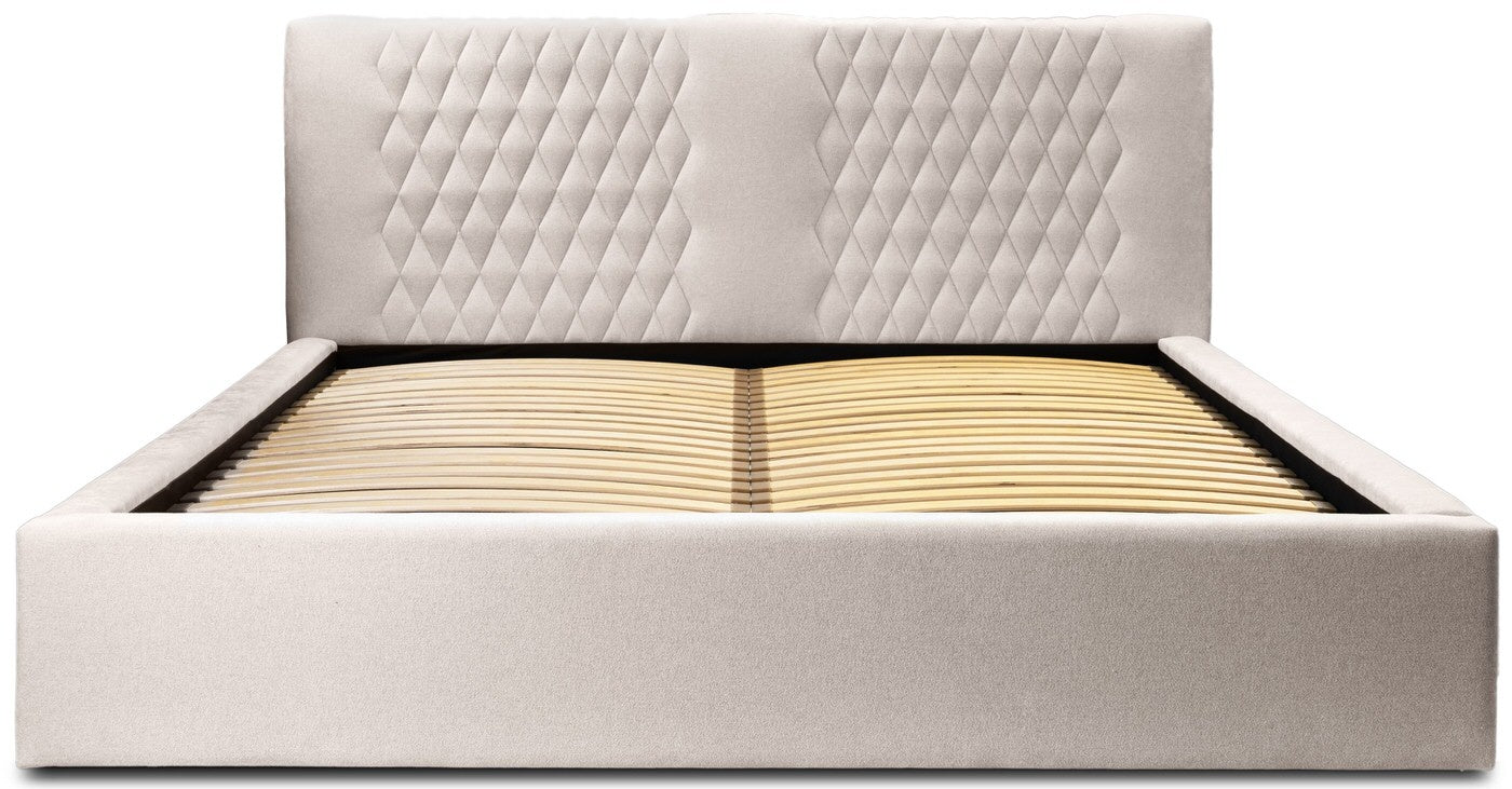 Trae Mobler Montana 160 x 200 cm Gestoffeerd Bed Beige