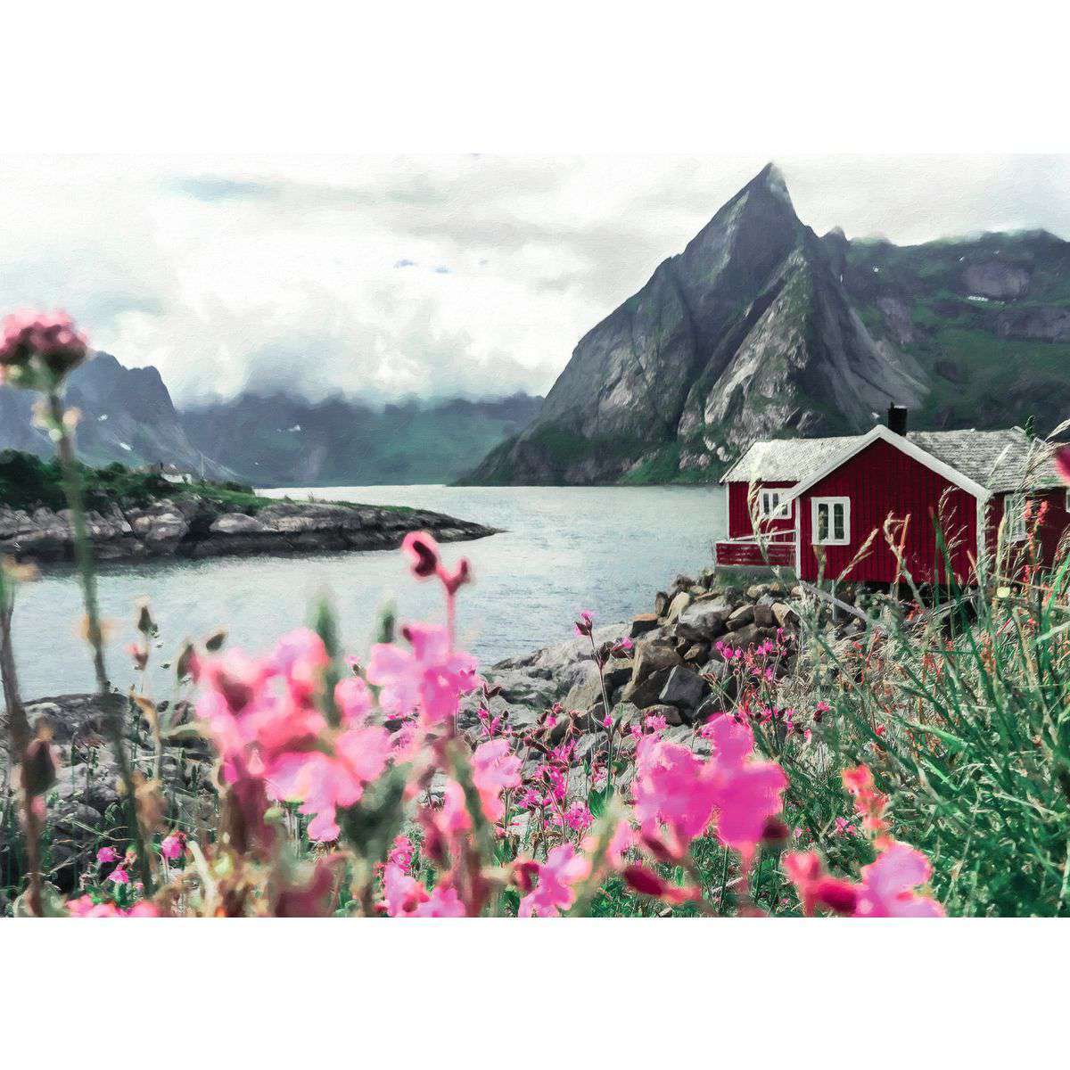 Ravensburger Spiel Reine, Lofoten, Norwegen